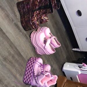 Trendy Pink Platform Shoes Collection
